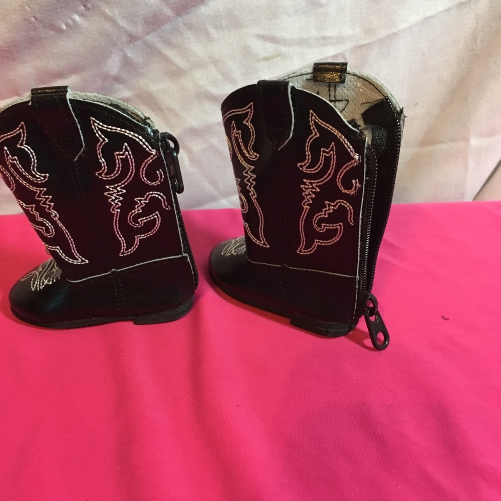 Cowgirl boots fit American doll